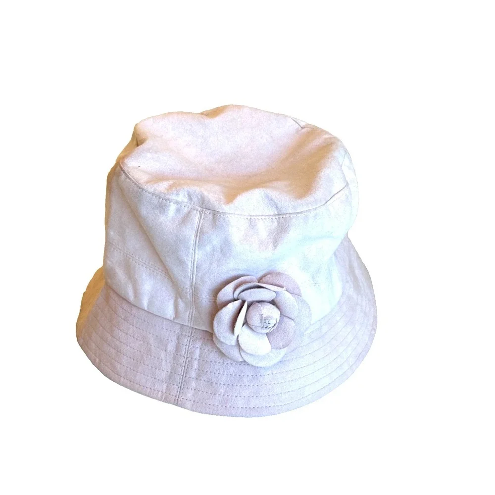KOKIN New York - The‎ Packables Handmade Pink Suede Bucket Hat - One Size